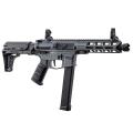 Lancer Tactical LT-35 Gen2 9mm Battle X PDW GRAY Sub-Rifle Improved